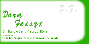 dora feiszt business card